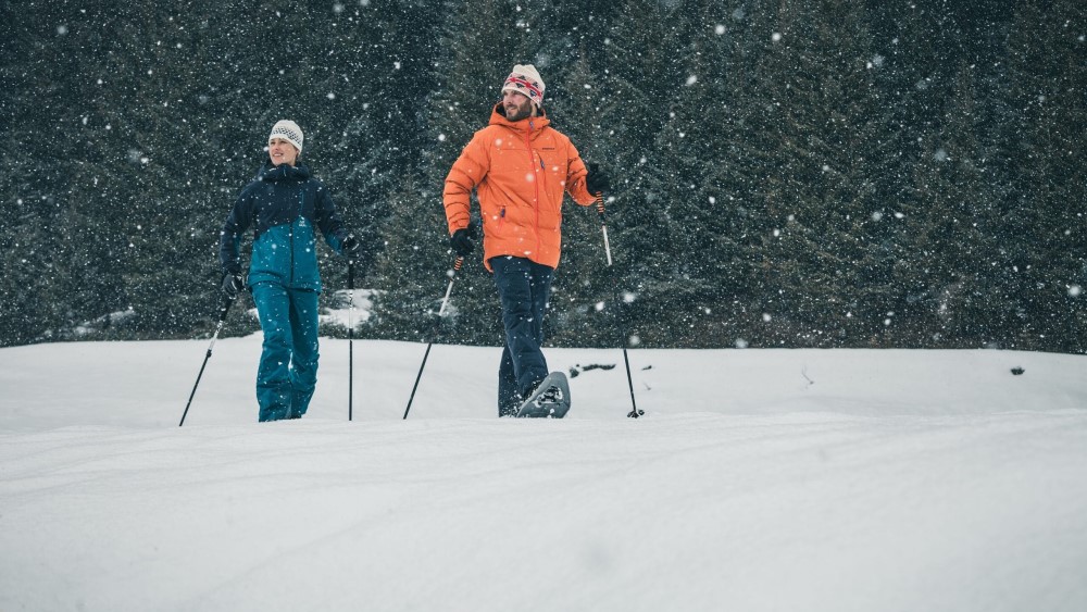 Sneeuwschoenwandelen in de Tiroler Zugspitz Arena.